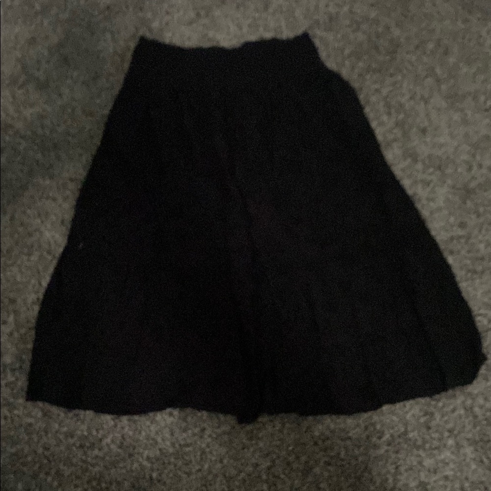 Elegant Black Women's Eyelet Skirt